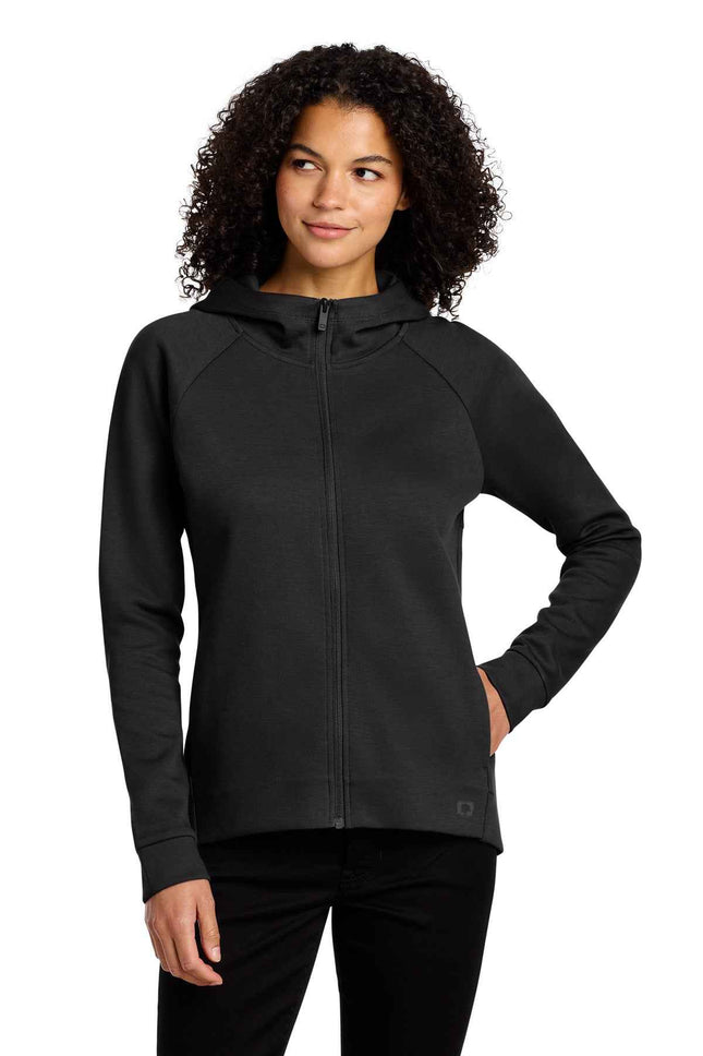 OGIO Women's Bolt FullZip Hoodie LOG850 Blacktop