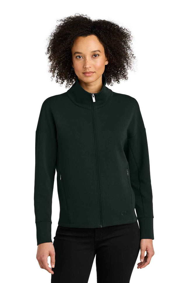 OGIO Women's Transcend FullZip LOG860 Blacktop