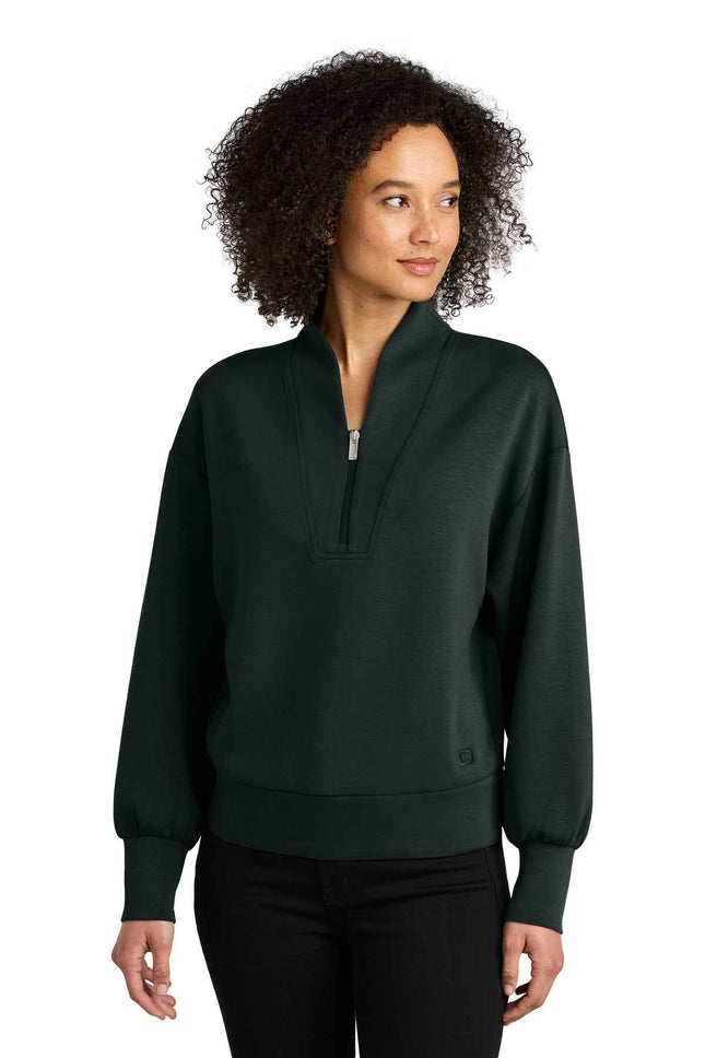 OGIO Women's Transcend 1/4Zip LOG861 Blacktop