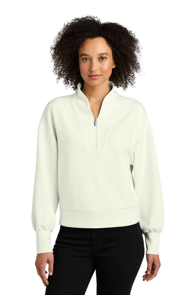 OGIO Women's Transcend 1/4Zip LOG861 Opal White