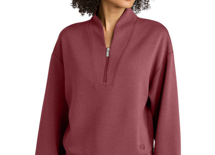 OGIO Women's Transcend 1/4Zip LOG861 Soft Ruby
