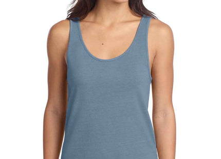 Port & Co Women's Beach Wash GarmentDyed Tank LPC099TT Faded Denim
