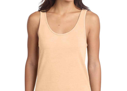 Port & Co Women's Beach Wash GarmentDyed Tank LPC099TT Peach