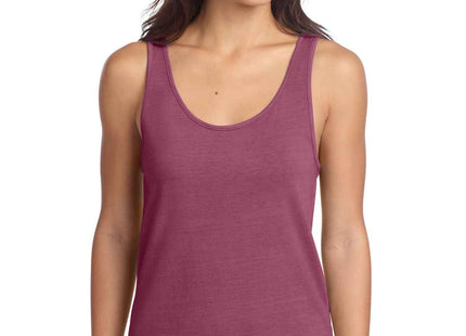 Port & Co Women's Beach Wash GarmentDyed Tank LPC099TT Vintage Raspberry
