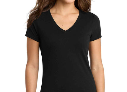 Port & Co Women's TriBlend VNeck Tee LPC330V Black