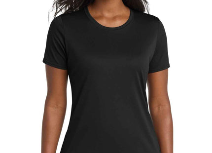 Port & Co Women's Performance Tee LPC380 Jet Black
