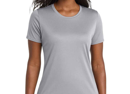 Port & Co Women's Performance Tee LPC380 Silver