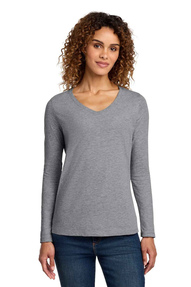 Port & Co Women's Long Sleeve Fan Favorite VNeck Tee LPC450VLS