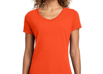 Port & Co Women's Fan Favorite VNeck Tee LPC450V Orange
