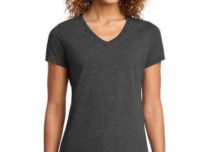 Port & Co Women's Fan Favorite Blend VNeck Tee LPC455V Black Heather