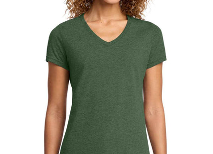 Port & Co Women's Fan Favorite Blend VNeck Tee LPC455V Forest Green Heather