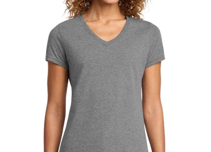 Port & Co Women's Fan Favorite Blend VNeck Tee LPC455V Graphite Heather