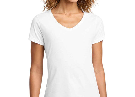 Port & Co Women's Fan Favorite Blend VNeck Tee LPC455V White