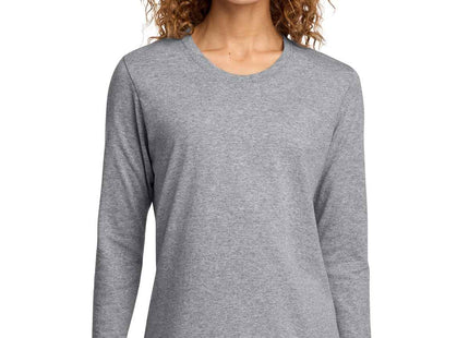 Port & Co Women's Long Sleeve Core Cotton Tee LPC54LS Athletic Heather