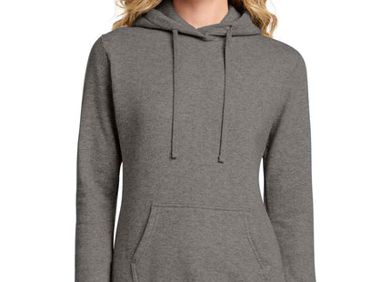 Port & Co Women's Core Fleece Pullover Hooded Sweatshirt LPC78H Graphite Heather