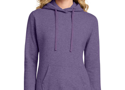 Port & Co Women's Core Fleece Pullover Hooded Sweatshirt LPC78H Heather Purple