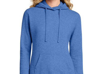 Port & Co Women's Core Fleece Pullover Hooded Sweatshirt LPC78H Heather Royal