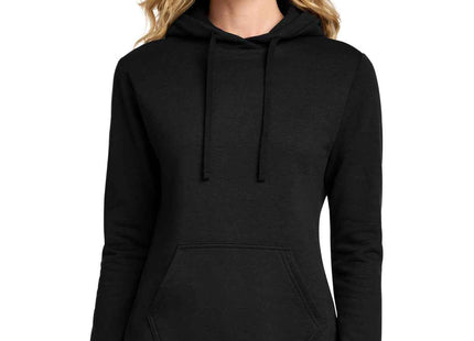 Port & Co Women's Core Fleece Pullover Hooded Sweatshirt LPC78H Jet Black