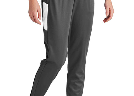 SportTek Women's Travel Pant LPST800 Iron Grey White