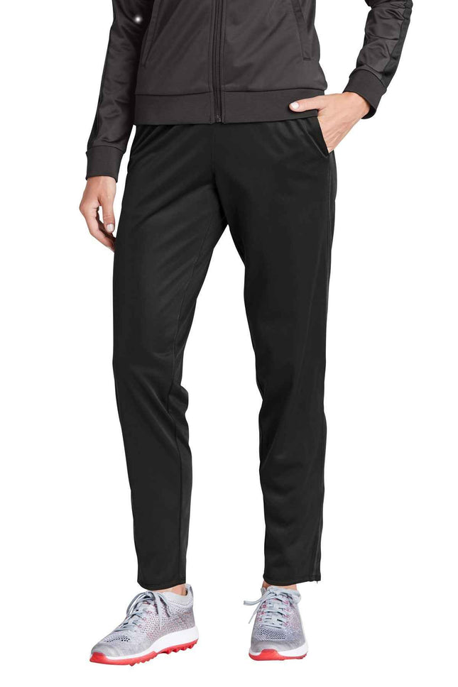 SportTek Women's Tricot Track Jogger LPST95 Black