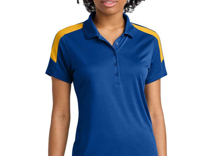 SportTek Women's Competitor United Polo LST104 True Royal Gold