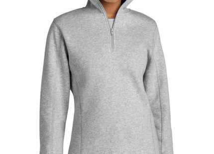 SportTek Women's 1/4Zip Sweatshirt LST253 Athletic Heather