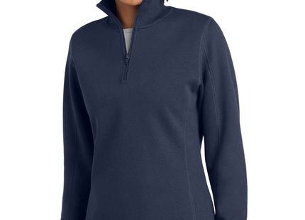 SportTek Women's 1/4Zip Sweatshirt LST253 True Navy