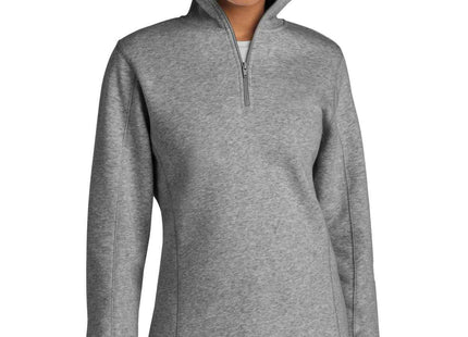 SportTek Women's 1/4Zip Sweatshirt LST253 Vintage Heather