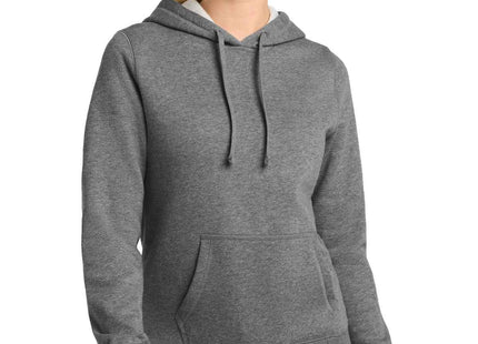 SportTek Women's Pullover Hooded Sweatshirt LST254 Vintage Heather