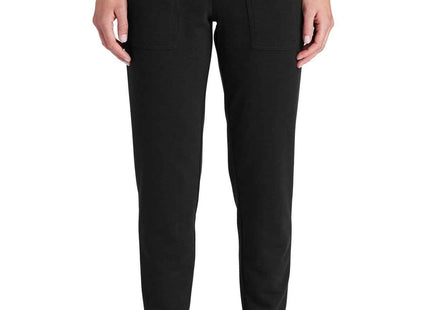 SportTek Women's PosiCharge TriBlend Wicking Fleece Jogger LST299 Black Triad Solid