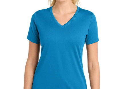SportTek Women's PosiCharge RacerMesh VNeck Tee LST340