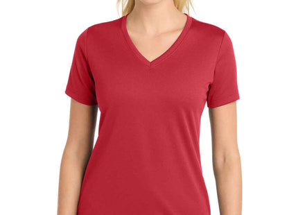 SportTek Women's PosiCharge RacerMesh VNeck Tee LST340