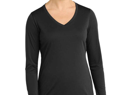 SportTek Women's Long Sleeve PosiCharge Competitor VNeck Tee LST353LS