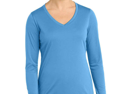 SportTek Women's Long Sleeve PosiCharge Competitor VNeck Tee LST353LS