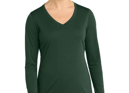 SportTek Women's Long Sleeve PosiCharge Competitor VNeck Tee LST353LS