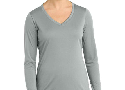 SportTek Women's Long Sleeve PosiCharge Competitor VNeck Tee LST353LS