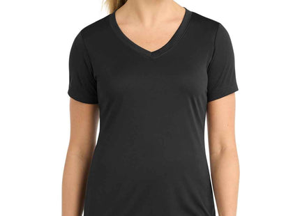 SportTek Women's PosiCharge Competitor VNeck Tee LST353 Black