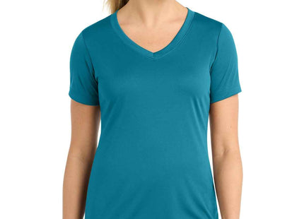 SportTek Women's PosiCharge Competitor VNeck Tee LST353 Tropic Blue