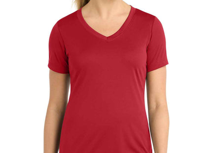 SportTek Women's PosiCharge Competitor VNeck Tee LST353 True Red