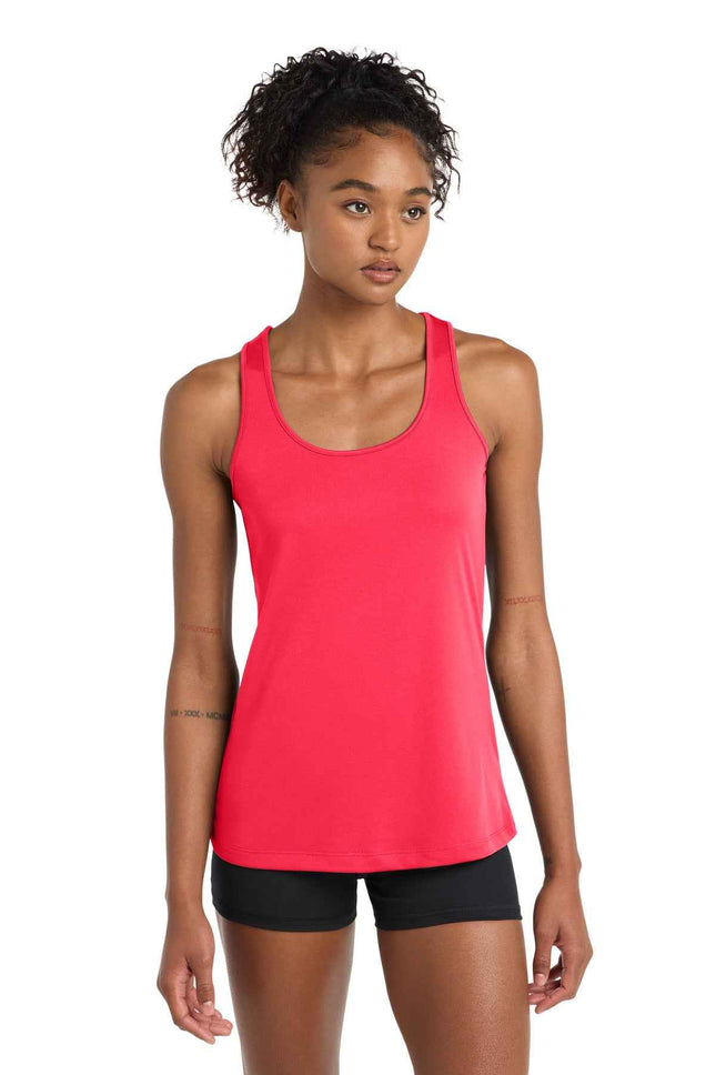 SportTek Women's PosiCharge Competitor Racerback Tank LST356 Hot Coral