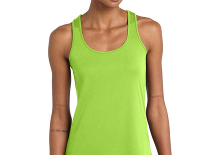 SportTek Women's PosiCharge Competitor Racerback Tank LST356 Lime Shock