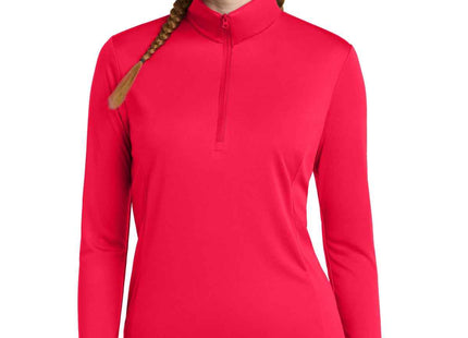 SportTek Women's PosiCharge Competitor 1/4Zip Pullover LST357 True Red