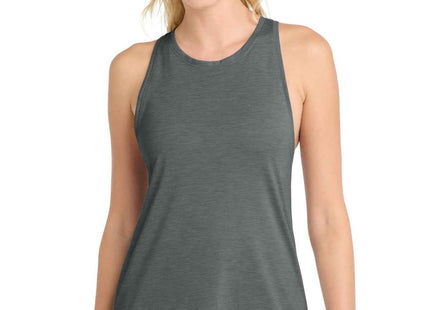 SportTek Women's PosiCharge TriBlend Wicking Tank LST402 Dark Grey Heather