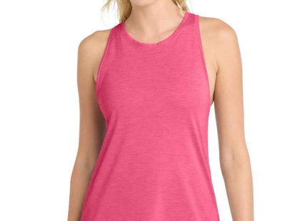 SportTek Women's PosiCharge TriBlend Wicking Tank LST402 Pink Raspberry Heather
