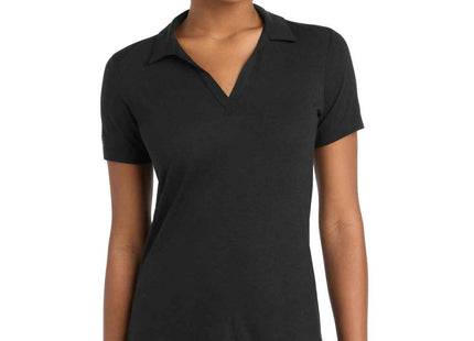 SportTek Women's PosiCharge TriBlend Wicking Polo LST405 Black Triad Solid