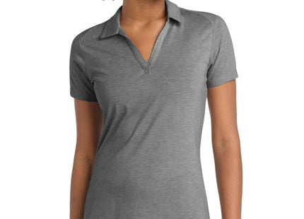 SportTek Women's PosiCharge TriBlend Wicking Polo LST405 Dark Grey Heather