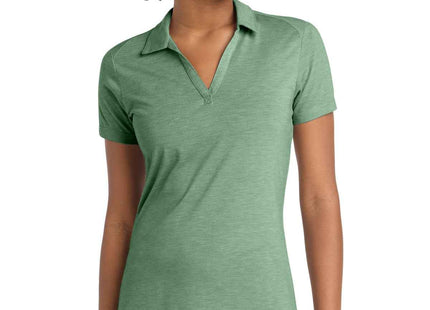 SportTek Women's PosiCharge TriBlend Wicking Polo LST405 Forest Green Heather