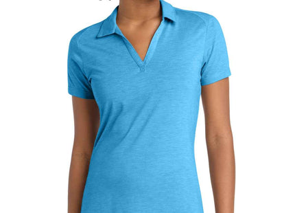 SportTek Women's PosiCharge TriBlend Wicking Polo LST405 Pond Blue Heather
