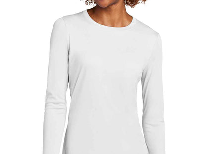 SportTek Women's PosiUV Pro Long Sleeve LST420LS White