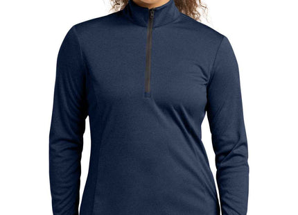 SportTek Women's Endeavor 1/2Zip Pullover LST469 Dark Royal Heather